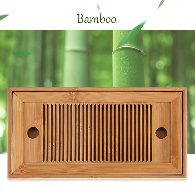 Bamboo Tea Tray Chinese Gongfu Tea Mini Serving Table for