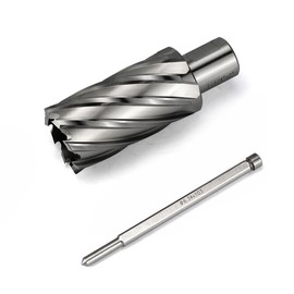 JESTUOUS Annular Cutter 3/4 Inch Weldon Shank 1-1/4 Cutting Diameter 2 Cutting Depth Slugger Bits HSS Kit for Magnetic Drill Press