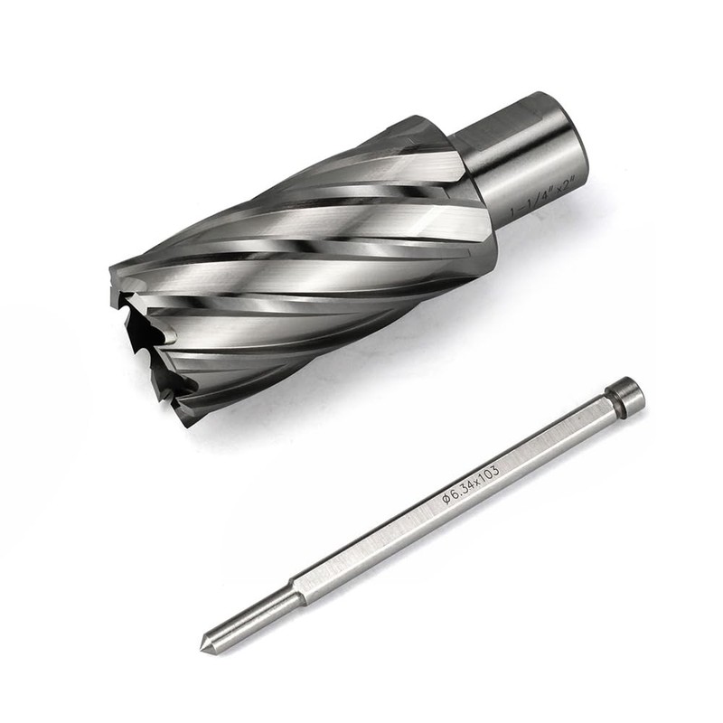 JESTUOUS Annular Cutter 3/4 Inch Weldon Shank 1-1/4 Cutting Diameter