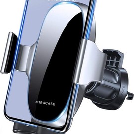 Miracase 2nd Generation Car Phone Holder, Air Vent Phone Holder for Cars 360° Rotation, Universal Mobile Cellphone Stand - Color: Silver