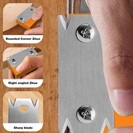 Infreecs Veneer Edge Cutter, Edge Cutter for Woodworking with 1 Replacement Blade, Edge Planer for Wood, PVC, ABS Edge Cutter (Orange)