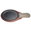 XZHOUSE Fajita Skillet Set Cast Iron Skillet Set 7.1in*9.84in with