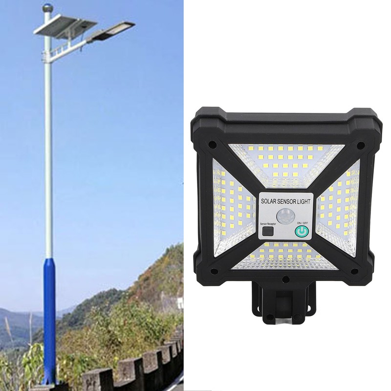 Solar Outdoor Light Motion Sensor IP65 Waterproof LED with Remote