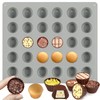 Peanut Butter Cup Molds, Bite-Size Chocolate Molds, 30-Cavity Mini Silicone