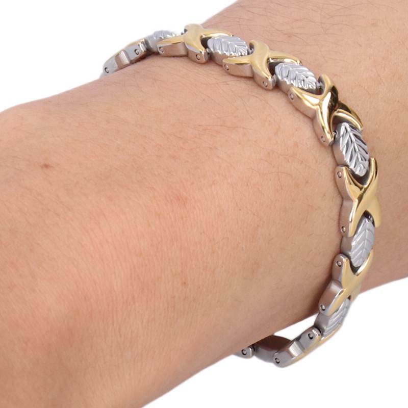 Titanium Steel Magnetic Bracelet Adjustable Length Women Jewelry Gift for