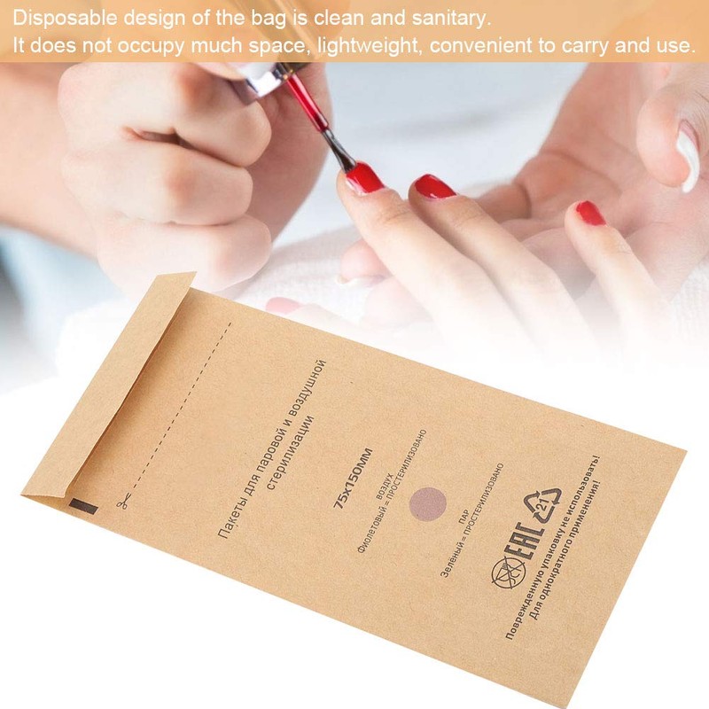 100 x Autoclave Sterilisation Bags, Disposable Self Seal Steriliser Bags