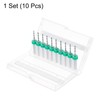 sourcing map 10pcs PCB Drill Bit Set 1/8" Shank 1.4mm