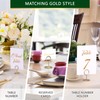 10 Pack Table Number Holders for Wedding - Gold Place