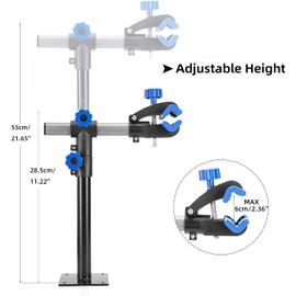 ROCKBROS Bike Repair Stand Wall Workbench Mount Rack Workstand Clamp Height Adjustable Home Bicycle Maintenance Rack for Road Mountain Bikes