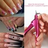 Sharp Blade Acrylic False Nail Clipper with Magnet Size Adjustment