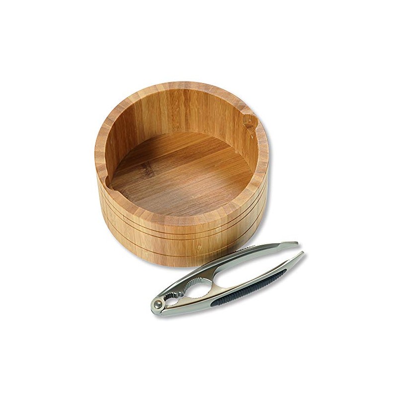 Kesper | Nussschale mit Nussknacker, Material: Bambus, Edelstahl, Maße: Ø