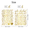 1600 Pieces 30 Sheets Vinyl Cursive Letters Stickers Set,1 Inch