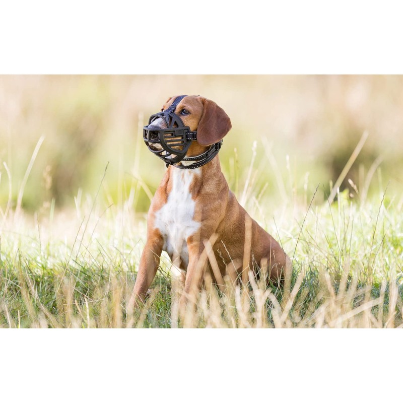 TRIXIE Dog Muzzle Flex Size M-L Safety Mask Anti Biting