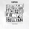 12 PCS Letter Stickers Vinyl Waterproof, Alphabet Sticker Large Vinyl