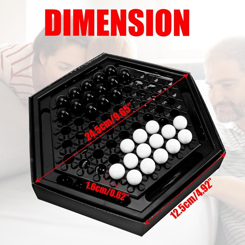 Chess Sets Board Game - Abalone Family Strategy Game for