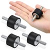 Mikqky 4 pieces vibration damper, rubber buffer M8, rubber bearing