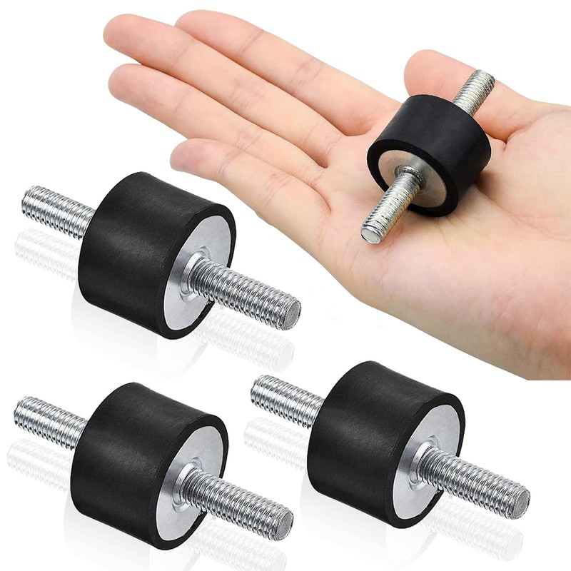 Mikqky 4 pieces vibration damper, rubber buffer M8, rubber bearing