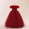 Flower Girl Dresses Lace Embroidery Off The Shoulder Tulle Dress