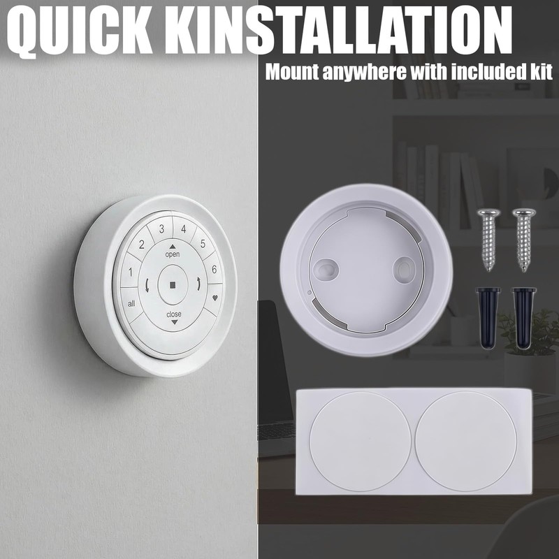 Remote Control Wall Mount Holder for Hunter Douglas PowerView Generation