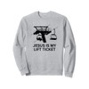 Christian Skier Jesus Is My Lift Ticket Sweatshirt