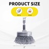 WENORA 4 Pcs Wire Cup Brush Set for Drill, 1/4