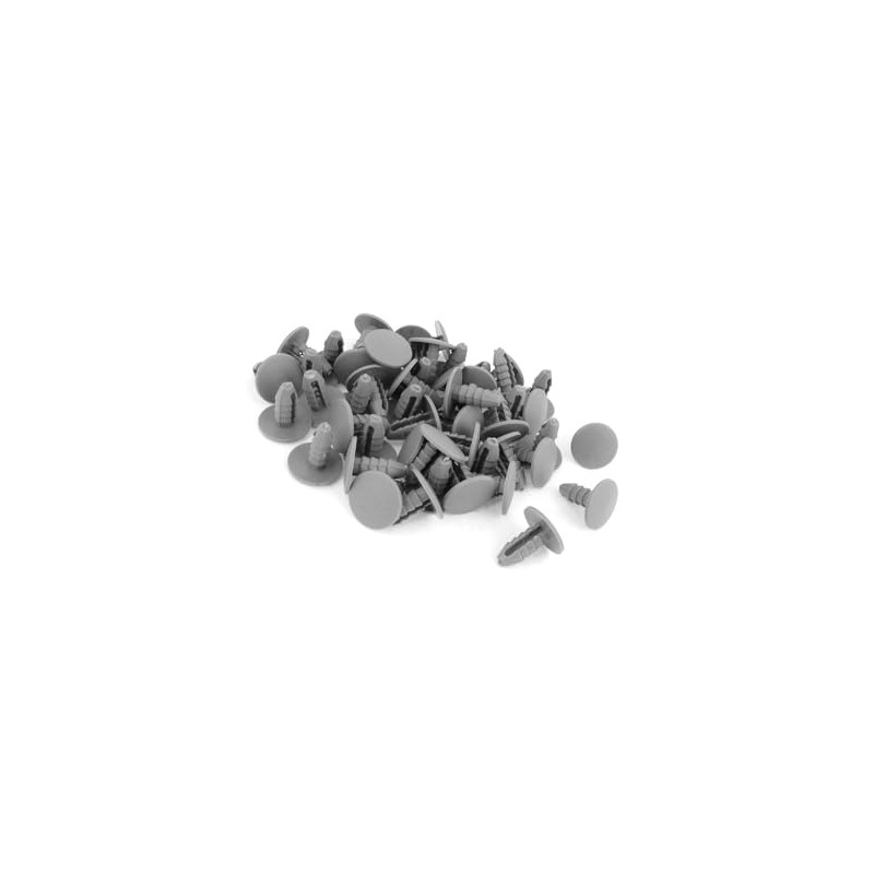Motoforti 50PCS 8mm Hole Gray Plastic Rivet Door Push in