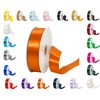 25 Metres Rolls Double Sided Satin Ribbon Reels in Range