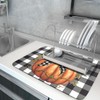 Fall Drying Mats for Kitchen Counter Fall Pumpkin Dish Drying