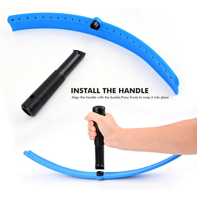 FOSHIO Window Squeegee with 18-Inch Large TPU Blade, All-Purpose Shower