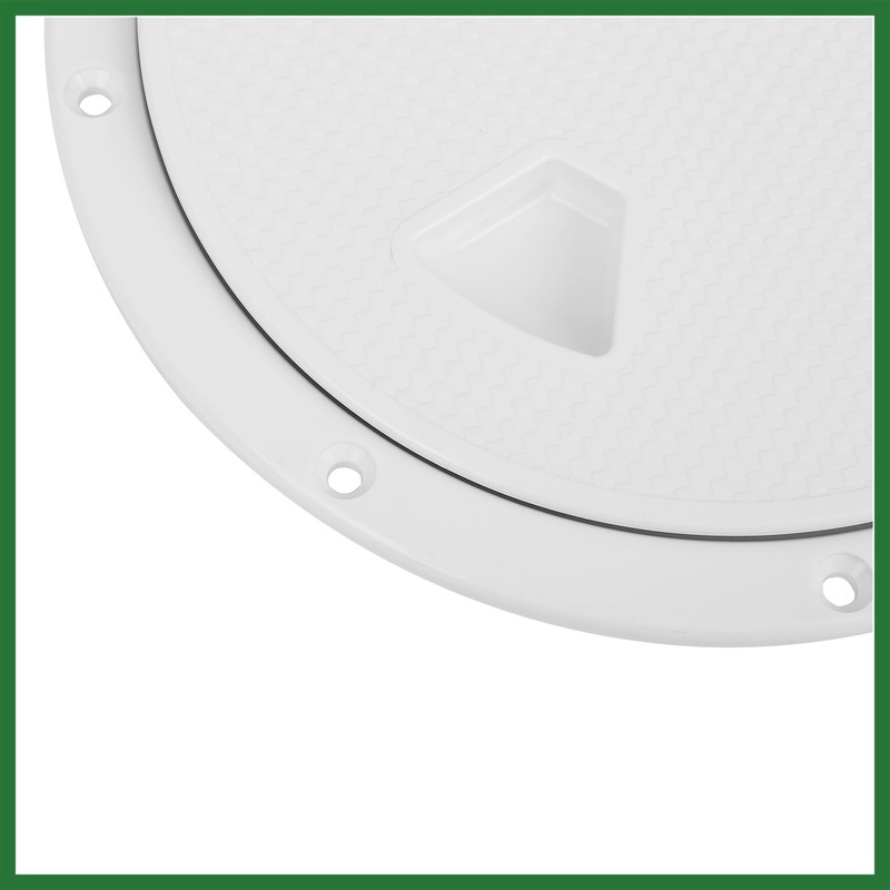 Motoforti 4" Boat White Circular Inspection Hatch Deck with Detachable