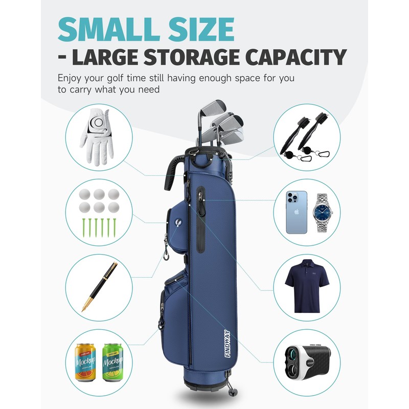 Findway Small Golf Bag Lightweight Pitch and Putt Golf Bag