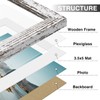 Vittanly 4x6 Picture Frames Set of 9, Shatter Resistant Plexiglass,