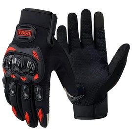 [HafaAdai] Merikensack Self Defense Motorcycle Gloves, Self-defense Weapon Gloves, Self Defense Goods, Boxing Gloves, Security Goods, Self Defense, Knuckle, Tactical Gloves, Winter (Red, M)