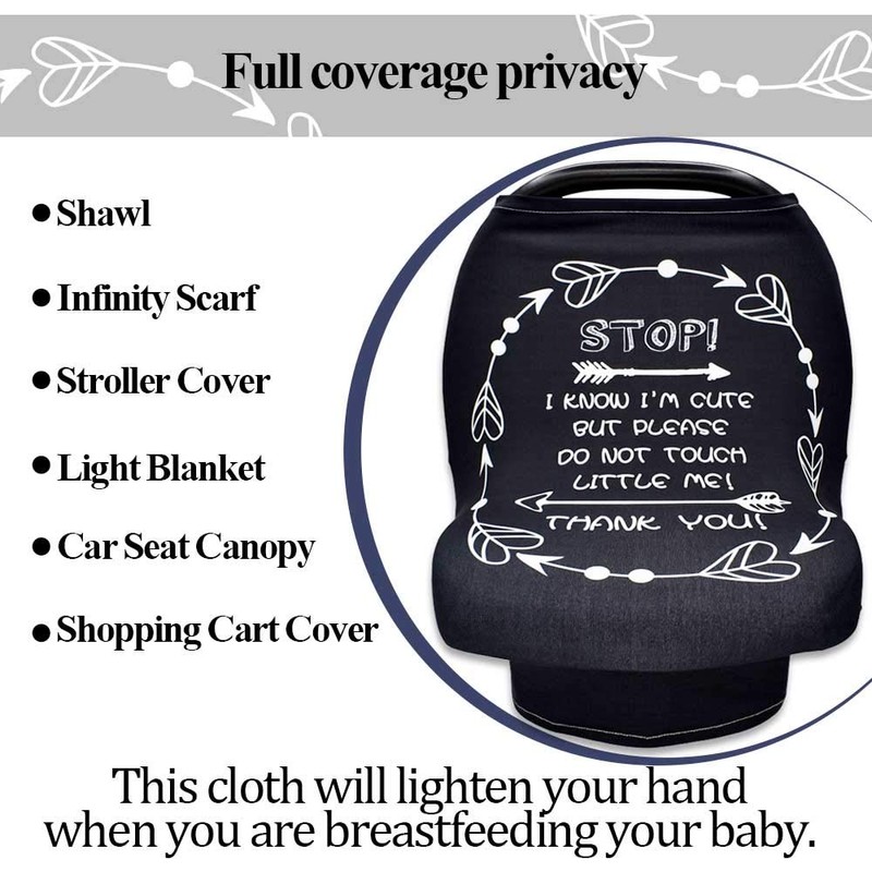 Car Seat Covers for Babies, No Touching Sign Car seat