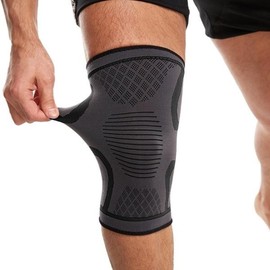 OC1165 High Elasticity 3D Woven Breathable Knee Joint Protector 1P Black MEDIUM (11652) 3ea