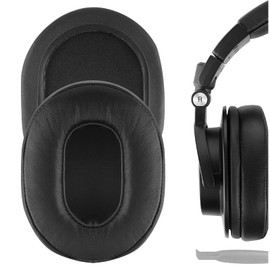 GEEKRIA Elite Sheepskin Replacement Ear Pads for Audio Technica ATH MSR7, MSR7NC, MSR7BK, MSR7GM, M50X, Ear Pads, Earpads Repalcement