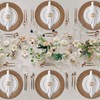 MAONAME Faux Rattan Charger Plates Set of 6, Table Chargers