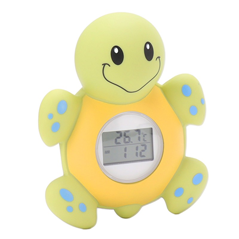 Baby Bath Thermometer Smart Cartoon Cute Tortoise Bathroom Multi Functional