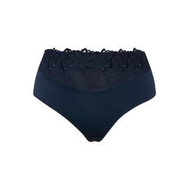 TruYou Womenswear Plus Size Curvy Thong Panties, Lace, Microfiber midnight blue 58+ 832864139-58+