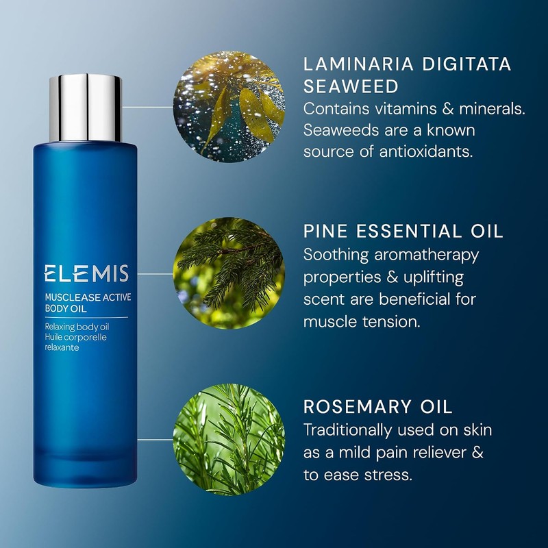 ELEMIS Musclease Active Body Oil - Relaxing Body Oil, 3.3