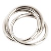 SARO LIFESTYLE NR543.S Three Napkin Rings (4 Pack), Silver