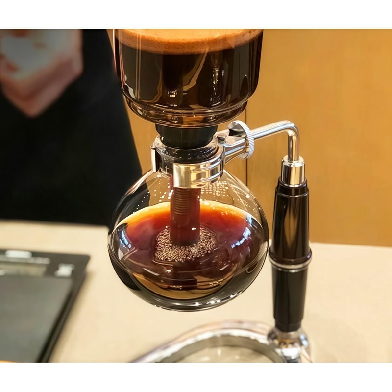 Borasilicate Glass Syphon Coffee Maker, 5-Cup 600ml(20.3 oz) Vaccum Gravity