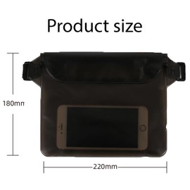 Waterproof Pouch with Belt for Swimming and Beach Activities Travel Floating Waterproof Bag Ideal for Kayaking Boating Pool Accessories and Surfing Waist Bag for Outdoor Use (2 Pcs)