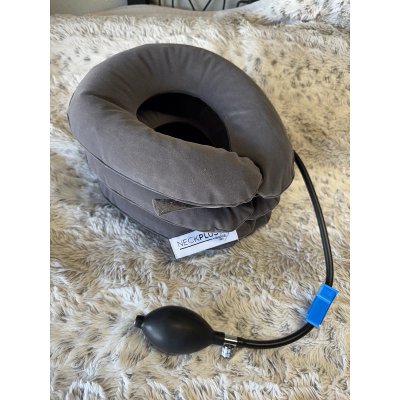 NeckPlus Inflatable Air Cervical Neck Traction Collar Stretch Brace Support
