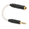 4.4mm Balanced Female to 3.5mm Stereo Male Adapter Cable Gold