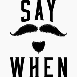 CafePress Say When Snapback Trucker Hat Black/White