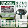 2026 Solar Animal Repellent Outdoor: 4Pack Ultrasonic Deer Repellent Devices