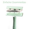 ANYMALE® Safety Razor Mint Edition - Includes 5 Astra Blades
