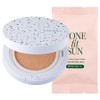 Tone Fit Sun Vegan Tone Up Sun Cushion Original 12g + Refill 12g Set SPF50+ PA++++, 1 Piece / 톤핏선 비건 톤업 선쿠션 본품 12g + 리필 12g 세트 SPF50+ PA++++, 1개
