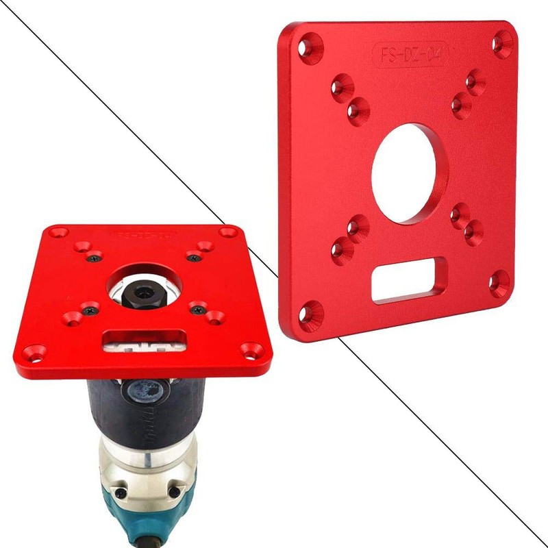 Router Table Insert Plate Woodworking Aluminum Alloy 6061 Anodic Oxidation